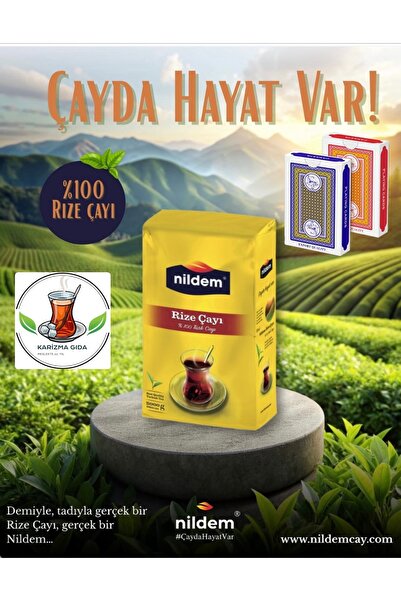 NİLDEM ÇAY NİLDEM RİZE ÇAYI SARI PAKET 5000 GR OYUN KÂĞIDI HEDİYELİ