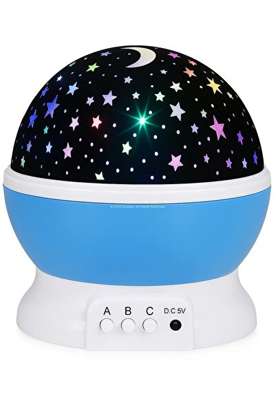 Busstier Yıldız Projeksiyonlu LED Gece Lambası Gökyüzü Temalı Döner Işık Efek...
