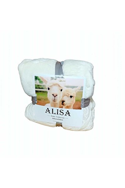 OEM Cocolino super fluffy blanket for double bed, butterfly pattern 200x220, White