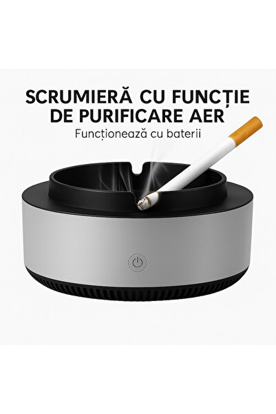 victiny Electronic ashtray with battery, air filter and purification function – neutralizes cigarette smok