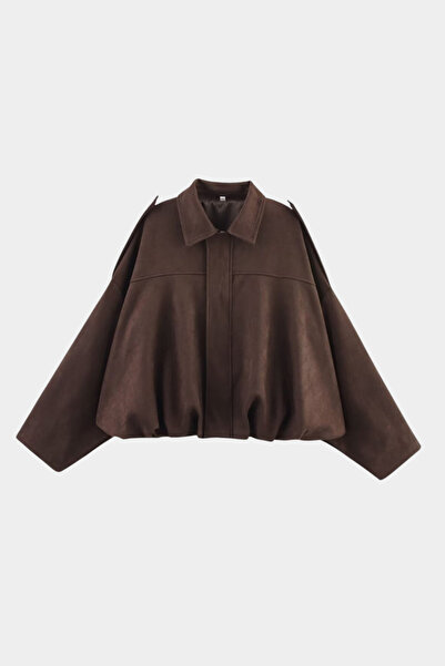 Moderk سترة ZR الجديدة للموسم من الجلد المدبوغ الفاخر بتصميم كبير الحجم