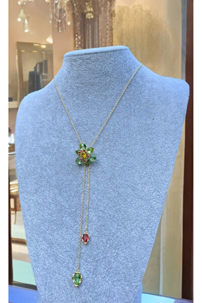 MODA ıdyllia çiçek figürlü zarif kolye