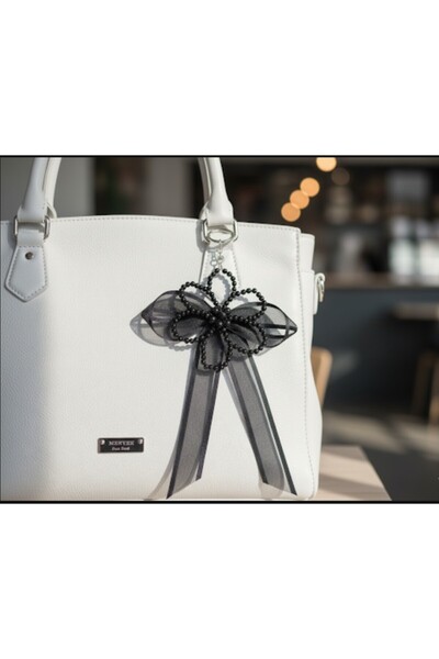 in steilla Ornament floral cu panglică și perle pentru geantă>Organizare>Brel...