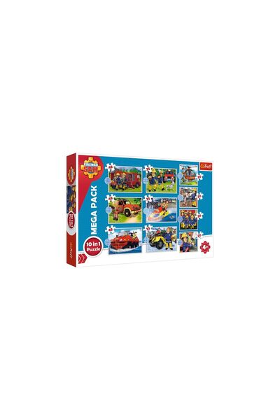 Trefl PUZZLE 10IN1 POMPIERUL SAM SALVARILE POMPIERULUI SAM