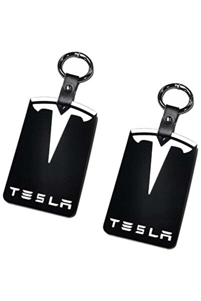 Mirfa حامل بطاقات حماية من السيليكون لسلسلة مفاتيح سيارة Tesla Model 3/Y