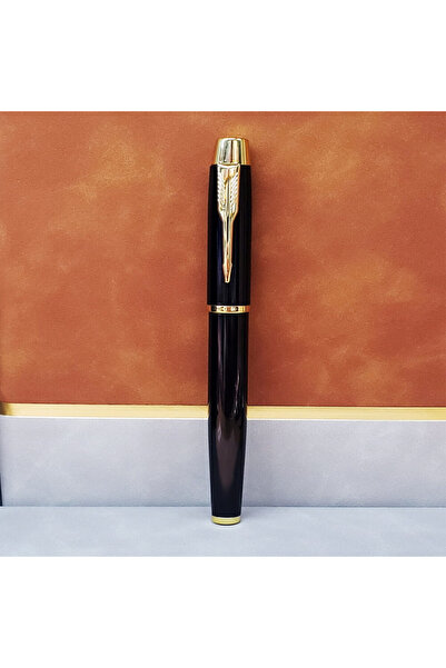 TTT قلم حبر جاف معدني أسود