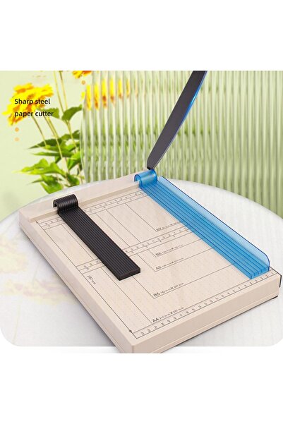 YYB Kağıt Kesici, Güvenlik Korumalı ve Bıçak Kilidi Olan Kağıt Dilimleyici A4 Giyotin Kaliteli Kesim