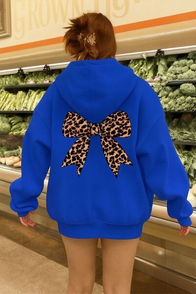 DM DOLCE MORE سترة بغطاء للرأس للجنسين مصنوعة من قماش القطن الممشط المطبوع بث...