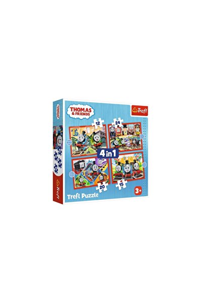 Trefl PUZZLE 4IN1 THOMAS TRENULETELE AMUZANTE