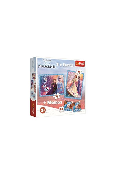 Trefl PUZZLE 2IN1 MEMO FROZEN2 TINUTUL MISTERIOS