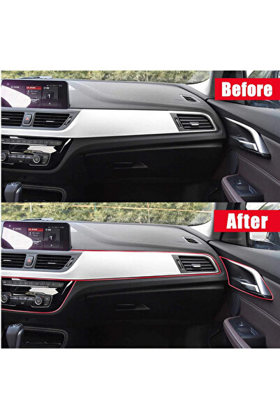 No branded Banda de Inserare cu Racleta Auto, Decorativa Interior, 5M, Rosu