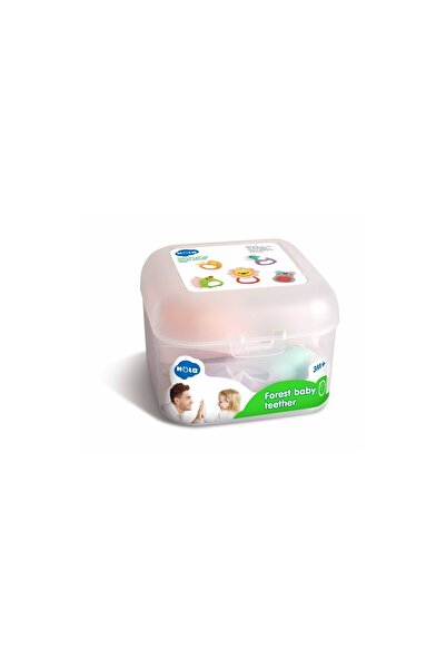 Hola Toys SET 5 JUCARII PENTRU DENTITIE IN CUTIE FOREST BABY