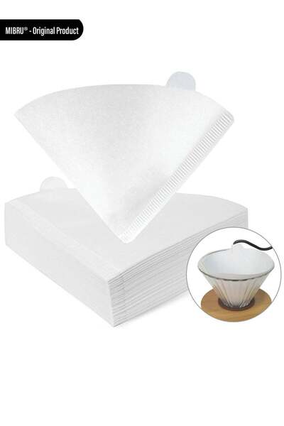 VALUE 100 Pieces V60 Coffee Paper Filters Size 02 White