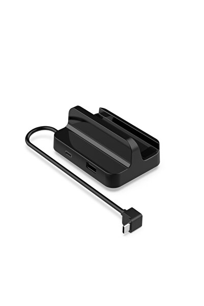 No branded Dock Usb Hub Steam Deck, 3 x USB 2.0, Incarcare Rapida Type-C, Conectare Multipla, Negru