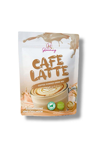 Glowwing جلوومينج - كافيه لاتيه - مزيج مشروب مسحوق القهوة - 10 أكياس × 20 جم