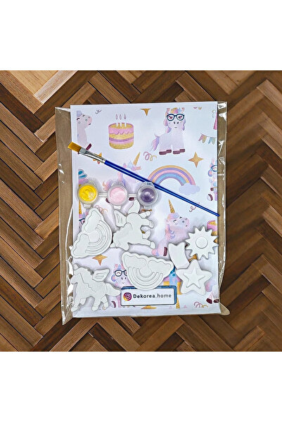 DEKOPOR Renkli Eğlenceli Taş Boyama Setleri (UNİCORN)