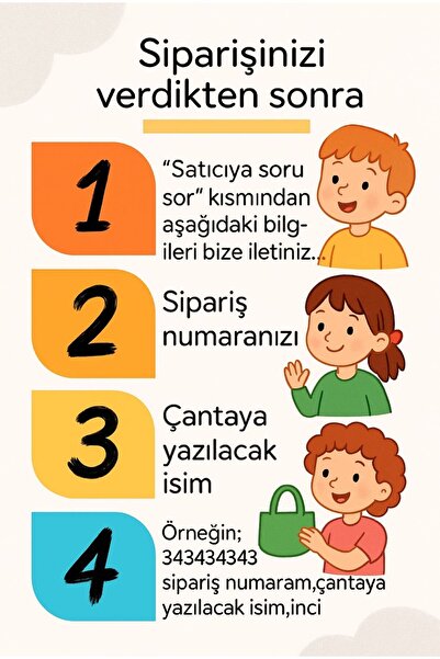 bavulsan [İSTEDİĞİNİZ İSMİ YAZIYORUZ] - Çiçekler Vadisi - 0-8 Yaş - Çocuk Anaokulu, Kreş Sırt Çantası