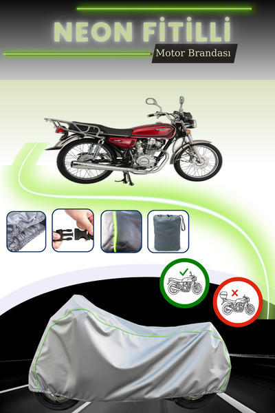 Cemku Cool حقيبة خلفية رمادية نيون قماش مجدّل وغطاء محرك متوافق مع موديل موند...