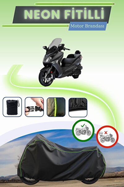 Cemku Cool قفل أسود قماش مجدّل حقيبة، لا يناسب قفل المحرك SYM Joymax 250i