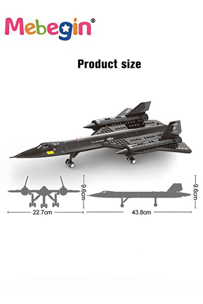 MEBEGIN Aircraft Model Building Blocks Set, Airplane Building Bricks Set, Creative Build Blocks Toy, Cool Pl