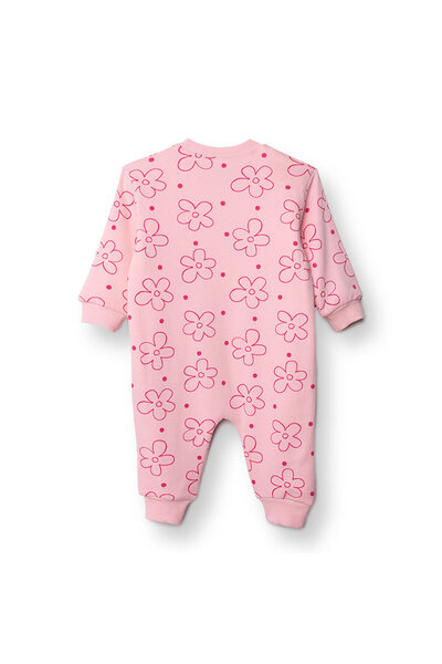 ebebek Hello Baby HelloBaby Kız Bebek Uyku Tulumu 1 Tog İnterlok Bisiklet Yaka Uzun Kol Ribanalı Paça