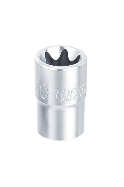 TOPTUL BAED1208 wrench, 3/8 inch square drive, star profile, E8 wrench size, length 28 mm, cr