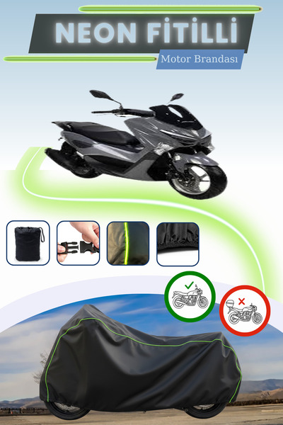 Cemku Cool غطاء محرك متوافق مع نيون فيتيلي بياجيو بيفرلي 200 من بلاك ليكت