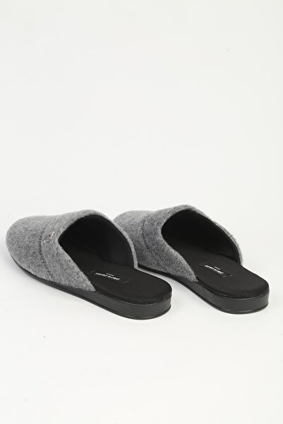 Pierre Cardin Ανδρικές παντόφλες γκρι τσόχας PC-55368