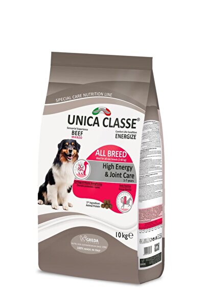Unıca Classe Yüksek Enerji ve Eklem Sağlığı Tüm Irklar için Sığır Etli Köpek ...