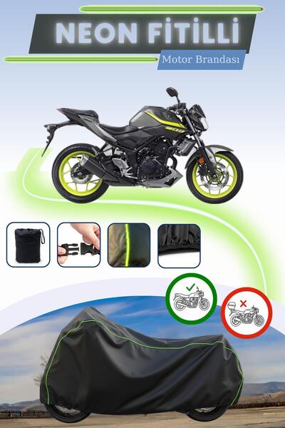Cemku Cool غطاء محرك ياماها MT-03 متوافق مع نيون فيتيللي متوافق مع بلاك ليك