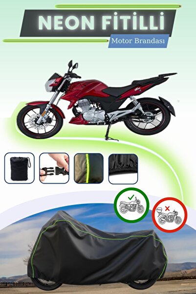 Cemku Cool قفل أسود قماش مجدّل حقيبة متوافق مع مونديال 150 Z-ONE i موتور بران...