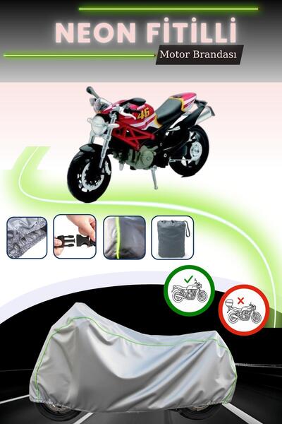 Cemku Cool غطاء محرك دراجة دوكاتي مونستر 796 باللون الرمادي قماش مجدّل حقيبة ...