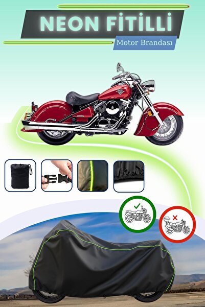 Cemku Cool قماش محرك متوافق مع نيون فيتيلي كاواساكي VN 800 دريفتر باللون الأسود