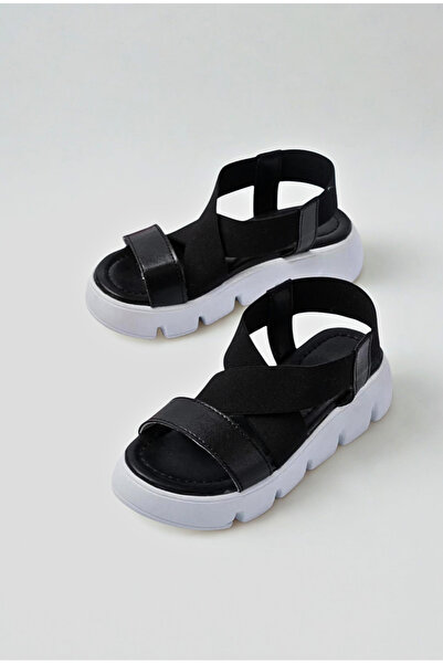 Moda Lime Girl's Thick Sole Open Front Wedge Heeled Comfortable Flexible Easy-To-Wear Sandals Slippers