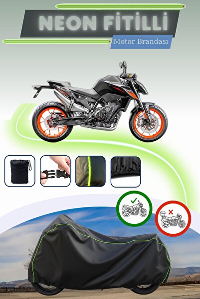 Cemku Cool أسود قماش مجدّل حقيبة، قفل غير متوافق مع غطاء محرك KTM 790 Duke