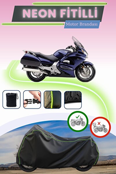 Cemku Cool قفل أسود قماش مجدّل حقيبة متوافق مع هوندا ST 1300 بان يوروبين موتور