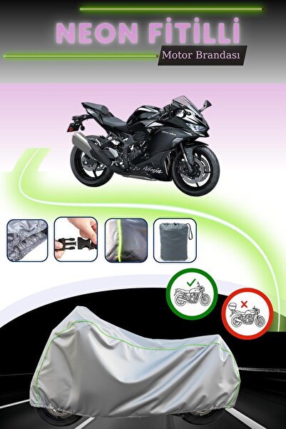 Cemku Cool قماش رمادي اللون متوافق مع نيون فيتيل كاواساكي نينجا ZX-4R متوافق ...