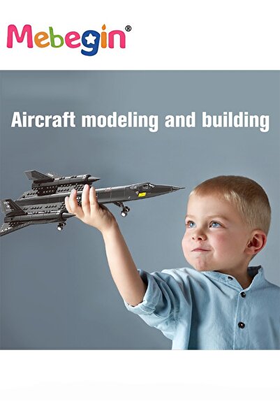 MEBEGIN Aircraft Model Building Blocks Set, Airplane Building Bricks Set, Creative Build Blocks Toy, Cool Pl