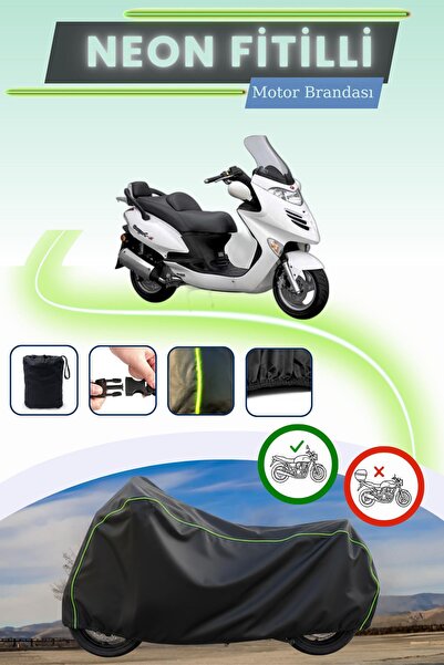 Cemku Cool قفل أسود قماش مجدّل حقيبة، لا يناسب دراجة كيمكو جراند دينك 250 الن...