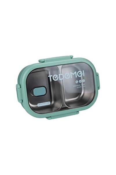 Limmy Stainless Steel Storage Container with Compartments Leak-Proof Lunch Box 0.85 Lt. Green