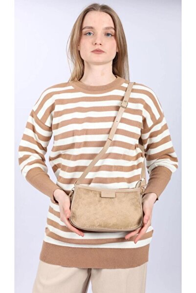 DMDBAGS حقيبة نسائية من القطيفة، حقيبة نسائية من القطيفة على شكل باجيت، حقيبة...