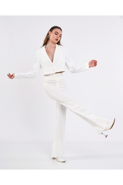 Swass High Waist Spanish Ecru Trousers