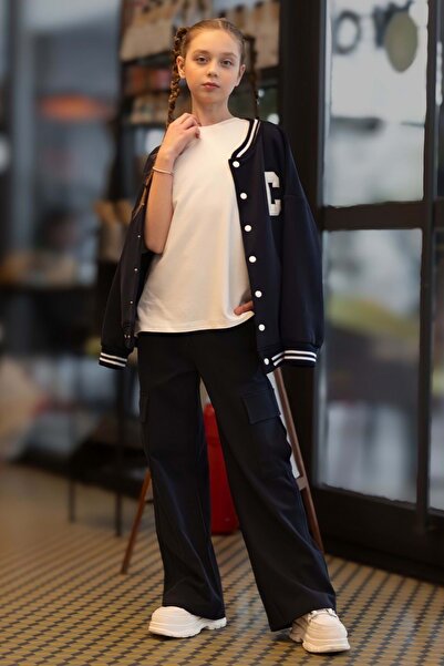 ww waka waka kids store Girl's White Oversize Basic T-Shirt