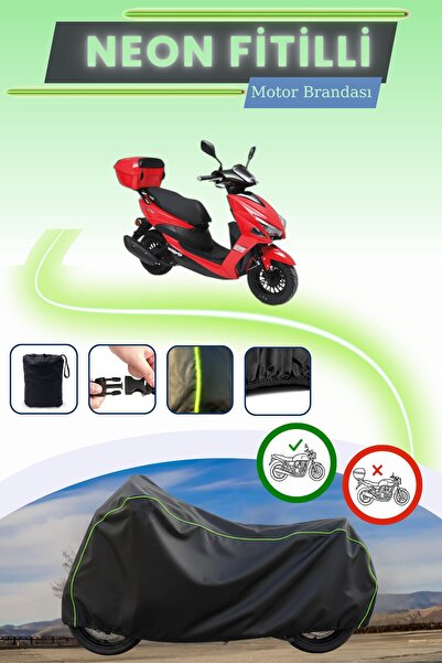 Cemku Cool غطاء محرك متوافق مع نيون فيتيلي كوبا بيسارو 125 X من بلاك ليكت