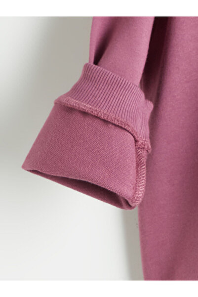 LC Waikiki Bisiklet Yaka Basic Kız Bebek Sweatshirt