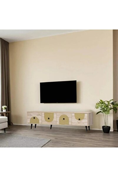 DEC9 Plasma TV table with an elegant and modern design, 180 cm