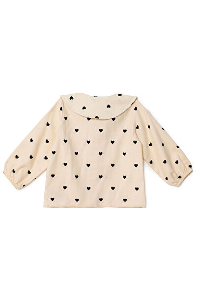 ebebek Hello Baby HelloBaby Kız Bebek Gömlek Düğmeli Bebe Yaka Uzun Kol