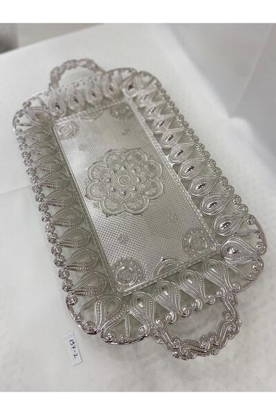 GÜRLEK TEKSTİL Tavă pentru ciocolată Sena, culoare argintie în relief, dimens...