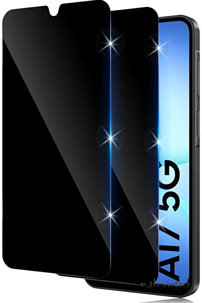 m.tk moveteck Samsung Galaxy A17 Uyumlu Hayalet Ekran Koruyucu Kırılmaz Cam Tam Kaplar Privacy Glass