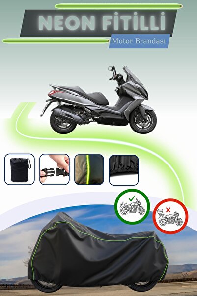 Cemku Cool غطاء محرك متوافق مع نيون فيتيل كيمكو داون تاون 125i باللون الأسود